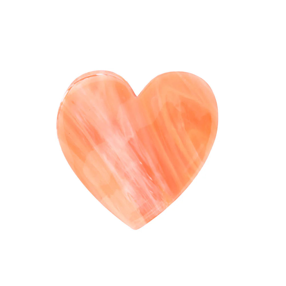 pink heart hair claw - coucou suzette