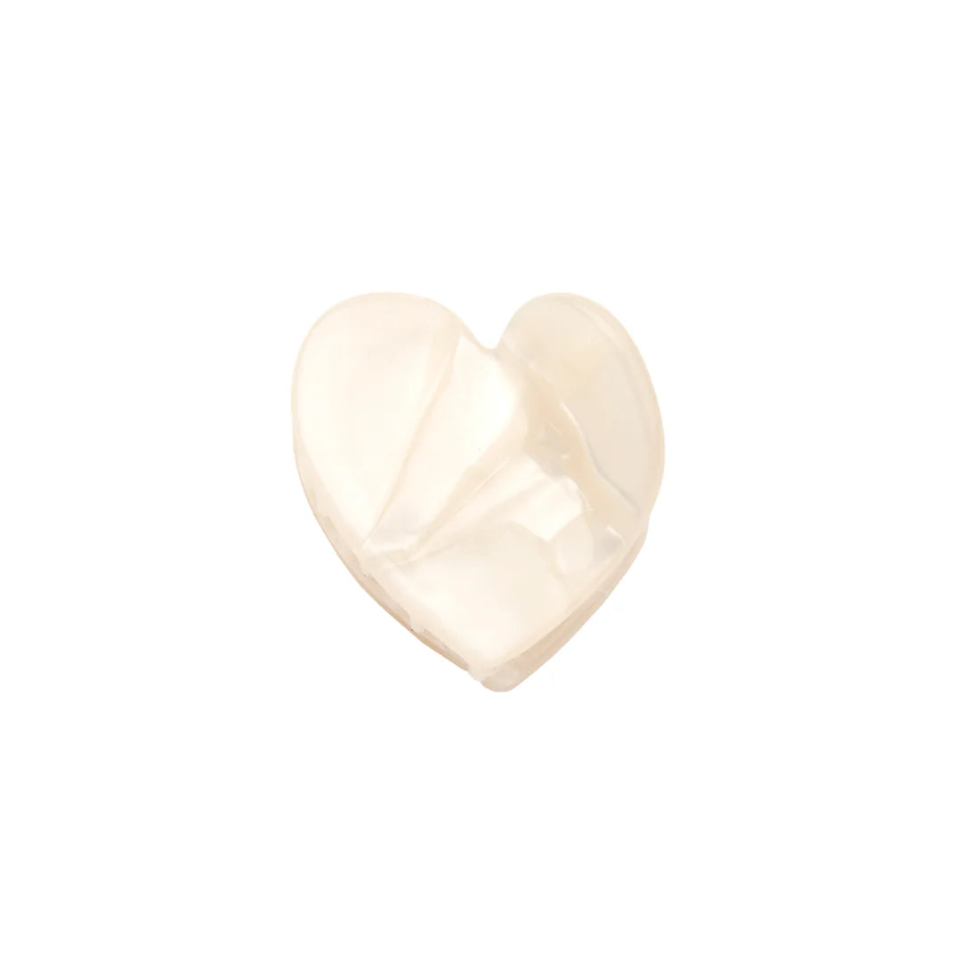 white heart mini hair claw - coucou suzette