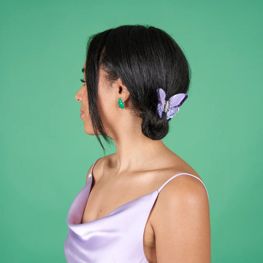 Purple butterfly hair claw - coucou suzette