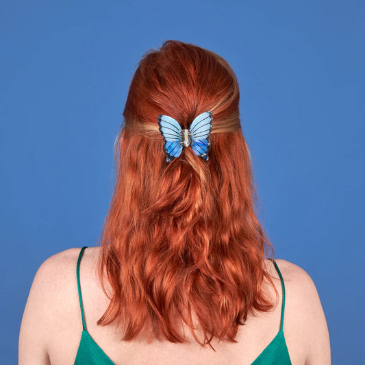 blue butterfly hair claw - coucou suzette