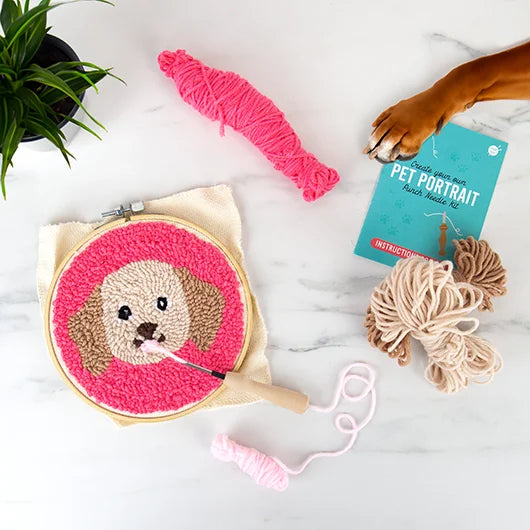 Punch needle kit - dog | Gift Republic - de inKijk