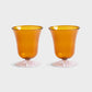 Water Glass Eve - set van 2 - amber | &Klevering