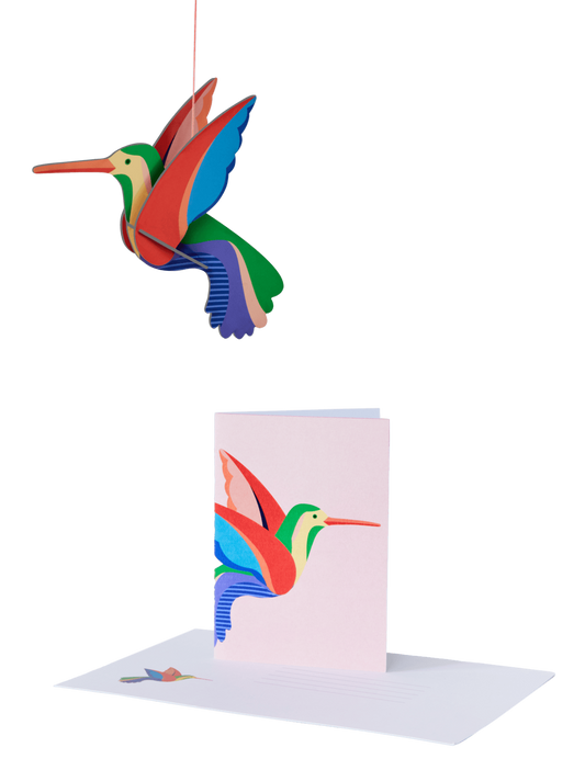 Hummingbird, pop-out card | Studio Roof - de inKijk