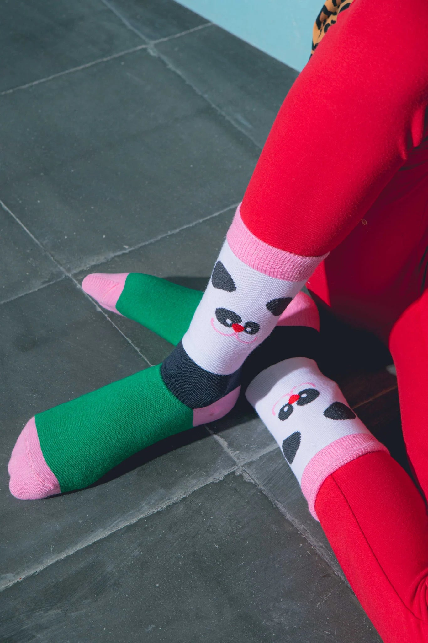 Kids Socks - lazy panda | Eat my socks