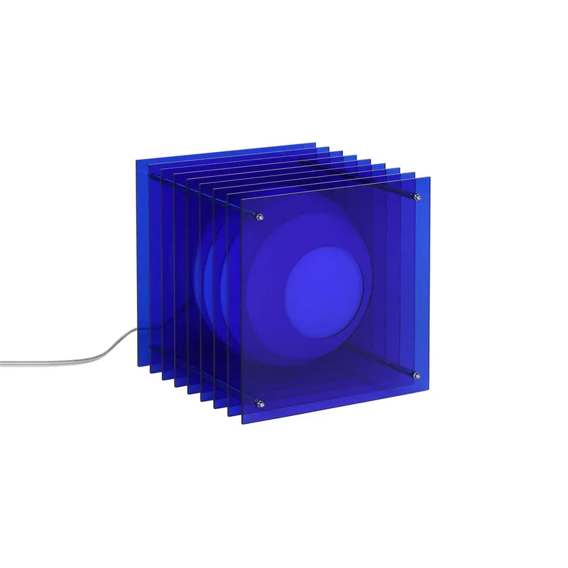 Bang lop lamp big square blue