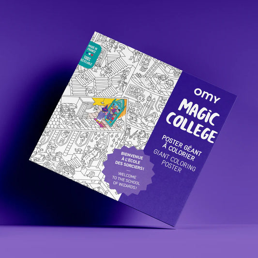 Magic College - Giant coloring poster | Omy - de inKijk