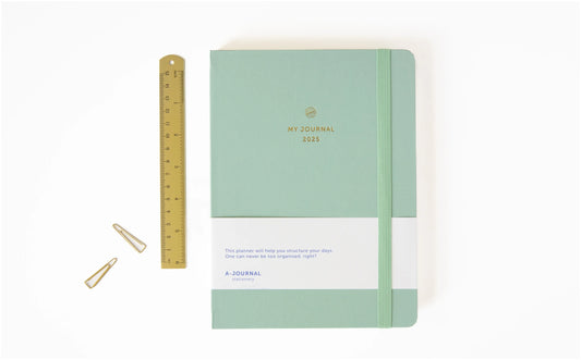 My journal diary 2025 - mint | A-Journal - de inKijk