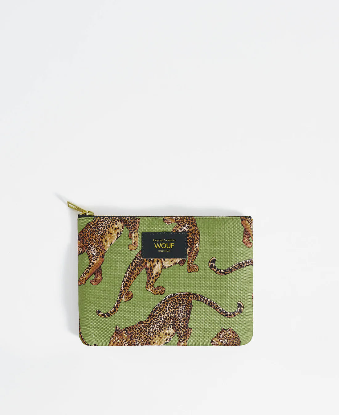 Olive leopard pouch | Wouf