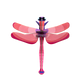 Ruby Dragonfly - muurdecoratie | Studio Roof