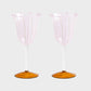 Wine Glass Eve - set van 2 - pink | &Klevering