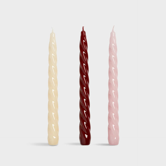 Candle Bravo - set van 3 - Reds | &Klevering