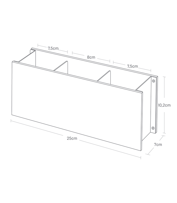 Organizer voor afstandsbediening/ bureaumateriaal - 2 kleuren | Yamazaki